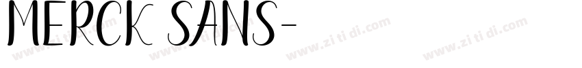 Merck Sans字体转换